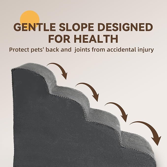 Slope Dog Stairs for Medium Dogs 4-Step Dog 22''