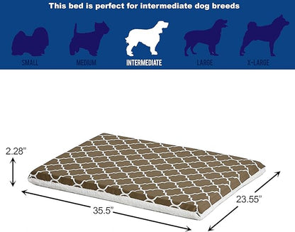 MidWest Homes for Pets Quiet Time Teflon Defender Dog Beds; Pet Beds Designed to Fit Folding Metal Dog Crates 36-Inch