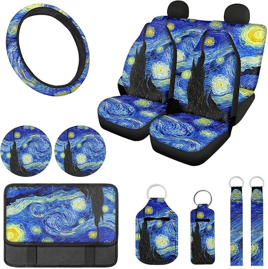 Ystardream Van Gogh Starry Night Seat Cover