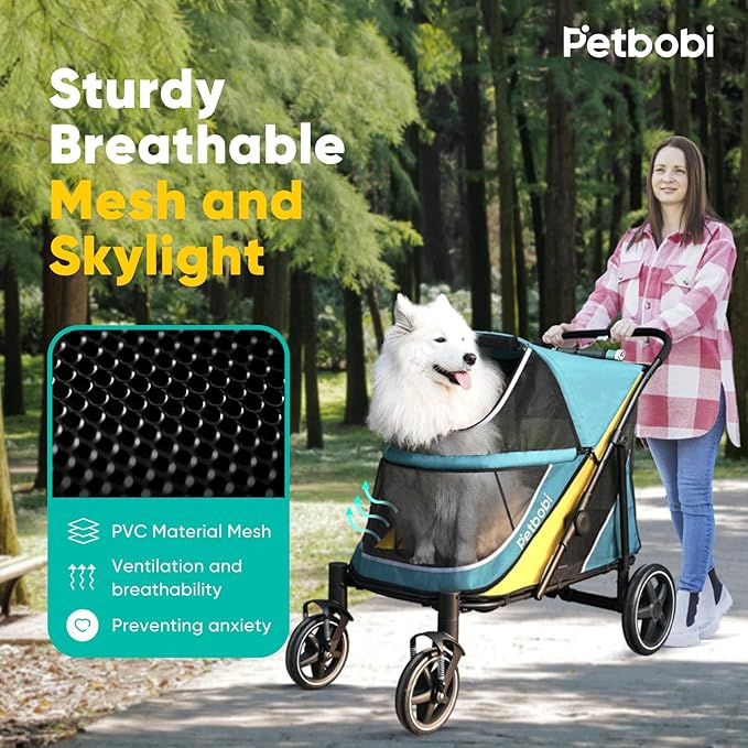 Petbobi Dog Stroller for Medium Dogs 80 lbs