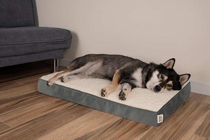 Best Pet Supplies Cute Dog Bed Mat Flat Mattress with Waterproof Exterior 41X29X4