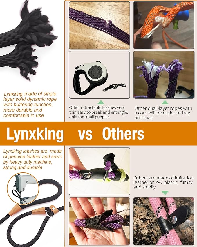 lynxking Dog Leash Slip Lead 5 6 8