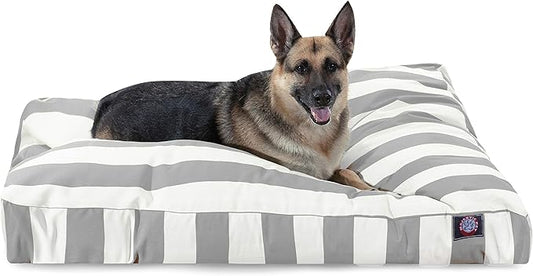Majestic Pet Rectangle Large Dog Bed Washable – Non Slip Comfy Pet Bed – Dog crate Bed with Removable Washable Cover – Dog Kennel Bed for Sleeping 50x42x5 Inch