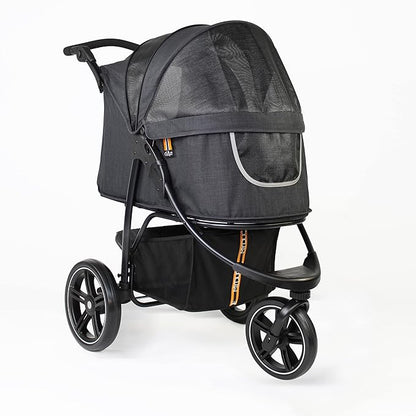 Pet 3-Wheel Stroller 70 lbs, 360-Degree Swivel