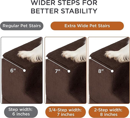 Lesure Dog Stairs for High Beds 3-Steps Dog