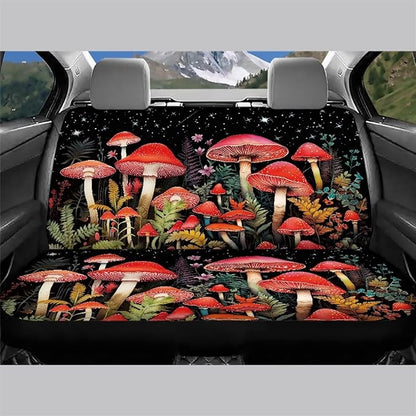 Tupalatus Stretchy Seat Cushion Cover Auto Interior Accessories Pet Dog Car Rear Bench Seat Covers Full Set of 2 Pack