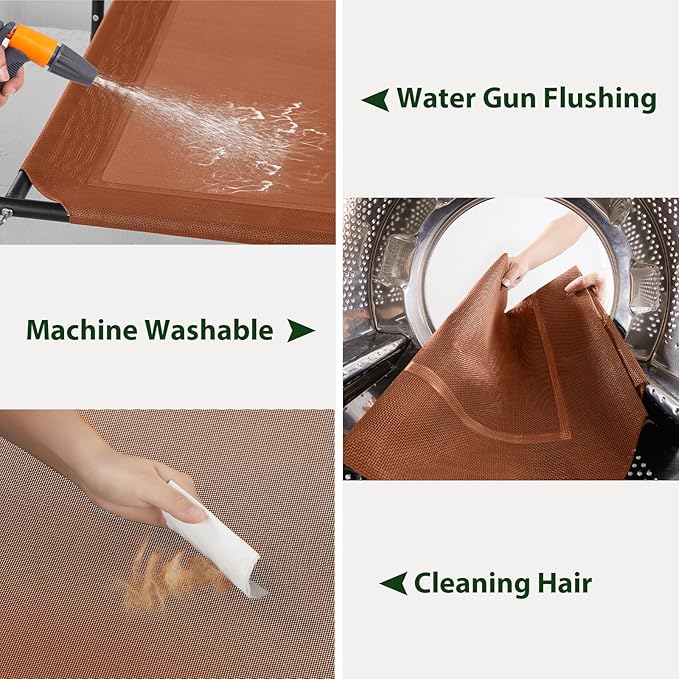 RRPETHOME Large Elevated Cooling Dog Bed