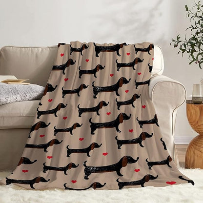 Dachshund Dog Blankets Puppy Blanket 60x50 in