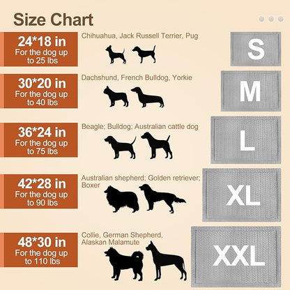 BEAUTYZOO Dog Crate Mat Pad 30" x 20"