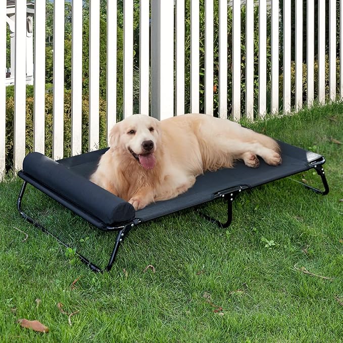 ABE Outdoor Dog Bed,Dog Cot,Dog Beds Large Sized Dog,Raised Dog Bed,Cooling Dog Bed,Elevated Dog Bed,Outside Dog Bed Off Ground,Outdoor Pet Bed (X-Large)