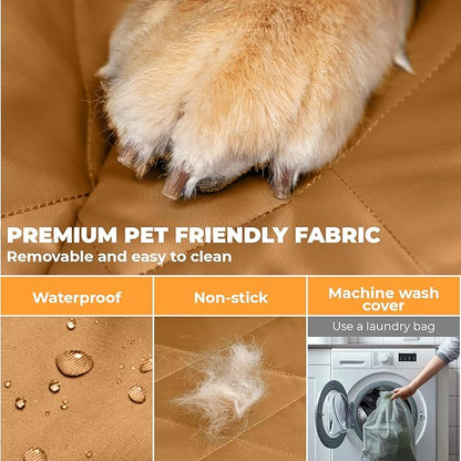 FUNNYFUZZY back seat extender for dogs 100% Waterproof