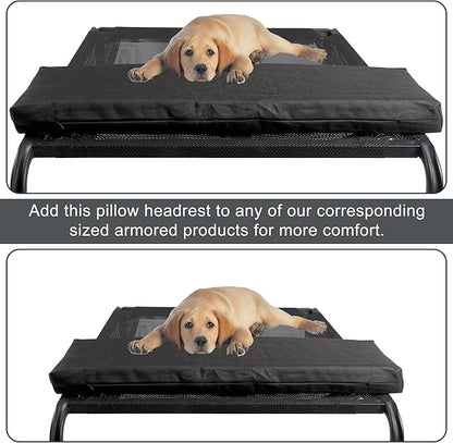 Leekalos Elevated Cooling Cots Bed Pillows for Large Dogs