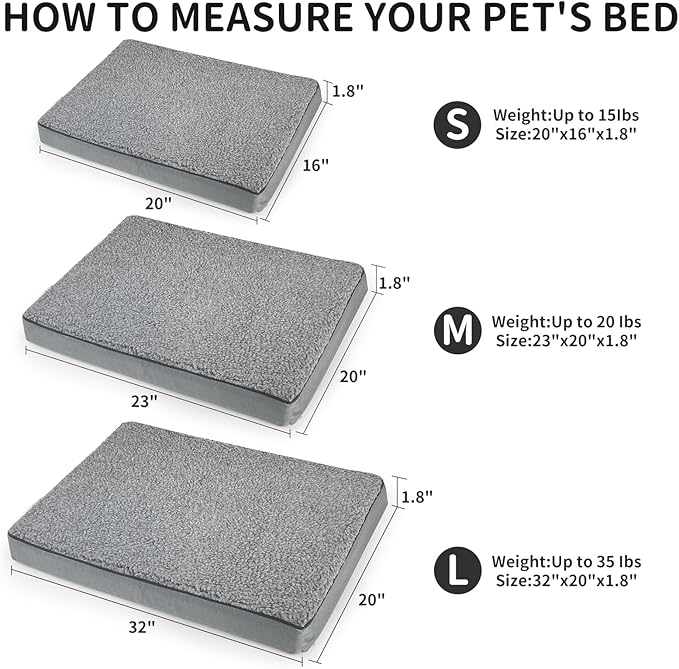Outdoor Heated Pet Beds for Cat & Dog Orthopedic Foam Warming Beds Auto Temperature Control
