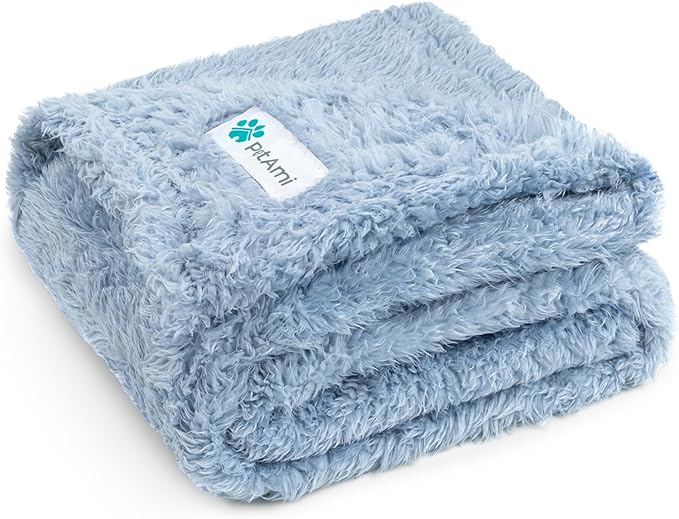 PetAmi Dog Blanket for Small Medium Dogs Blue 29x40