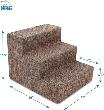 Best Pet Supplies Dog Stairs for Small Dogs & Cats 3-Step