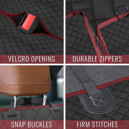 TantivyBo Dog Car Seat Cover for Back Seat 100% Waterproof (60''W x 64''L)