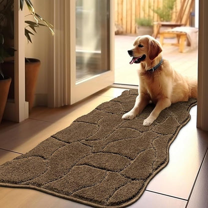 Large Dog Door Mat for Muddy Paws 22x47 Absorbent
