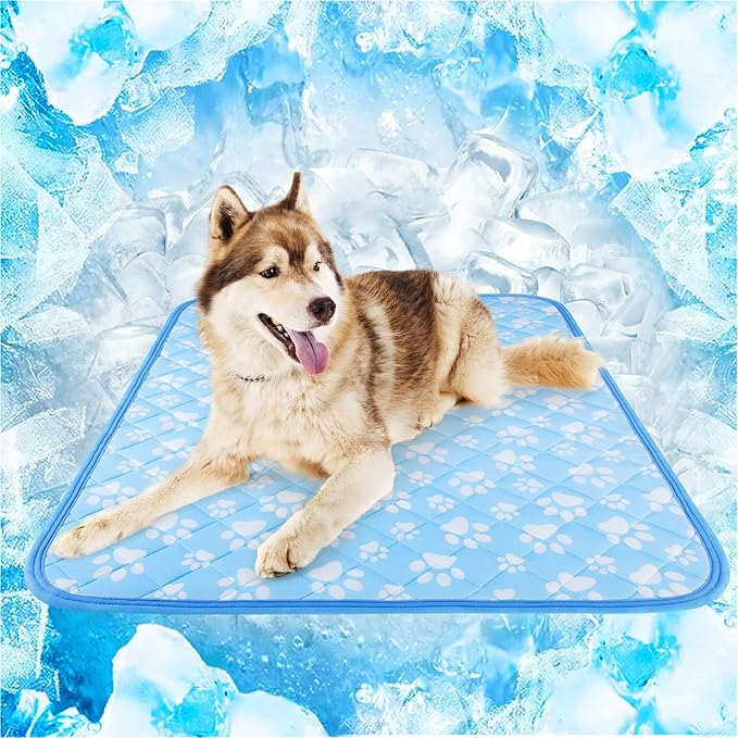 Rywell Upgrade Dog Cooling Mat 36'' x 27'', Arc-Chill Q-Max＞0.5 Endothermic