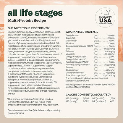 Canidae All Life Stages Multi-Protein Recipe with Chicken, Turkey, Lamb, and Fish – High Protein Premium Dry Dog Food for All Ages, Breeds, and Sizes– 40 lbs.