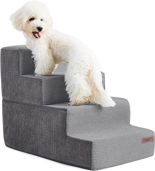 Lesure Dog Stairs for Small Dogs 4 Steps