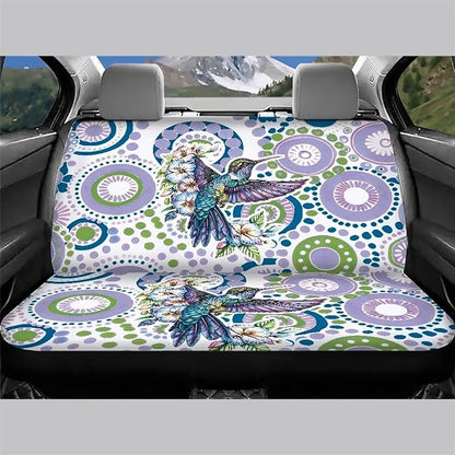 AFPANQZ Aztec Hummingbird Car Seat Cover Rear Seats Only High Stretchy Washable Bucket Seat Cushion Protector Backseats Covers for Girls Women