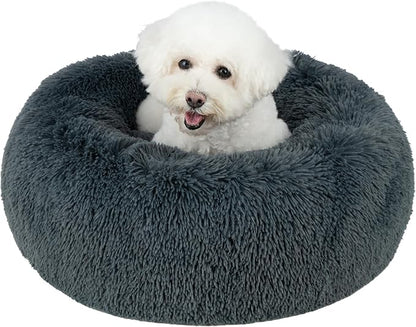 Best Pet Supplies Round Dog Bed with Reversible Pillow 26" x 22" x H:6.4"