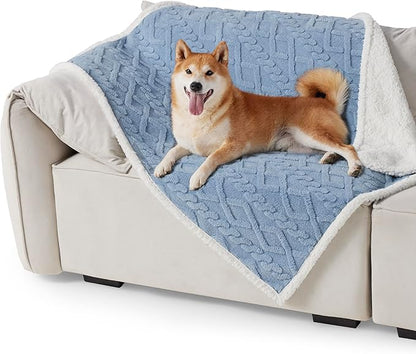 Bedsure Waterproof Dog Blankets for Large Dogs 40"x50", Light