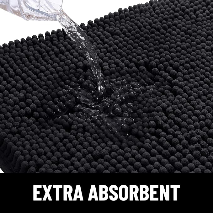 smiry Dog Door Mat for Muddy Paws (24x16 Inches,