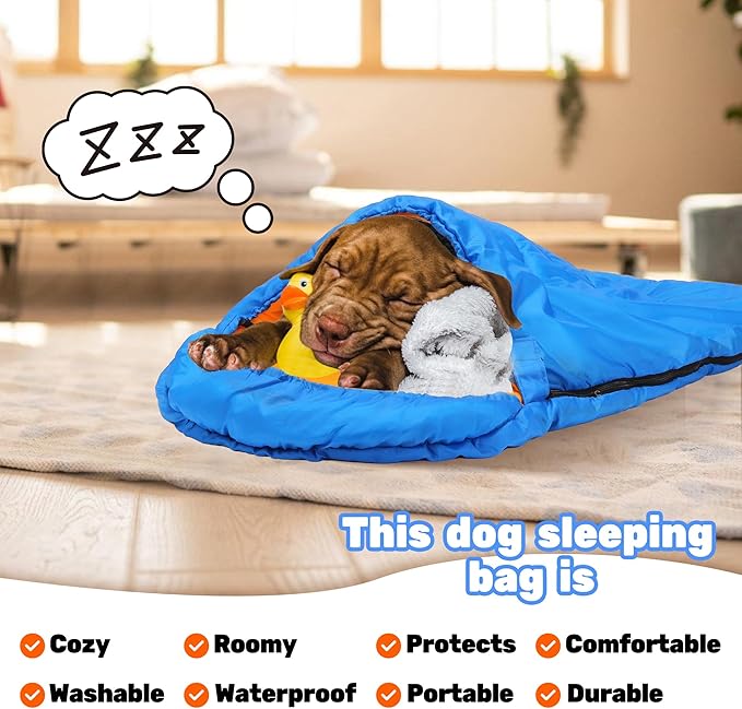 Lifeunion Dog Sleeping Bag with Storage Bag Waterproof