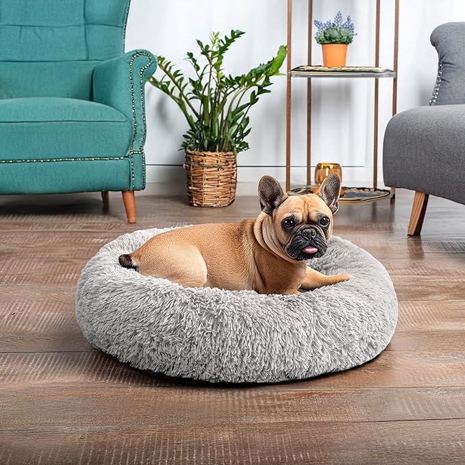 PetAmi Calming Dog Bed for Small Medium Dog Cat 25 lbs, 23 inch,