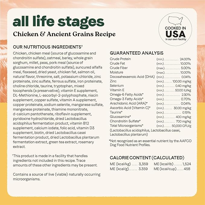 Canidae All Life Stages Real Chicken & Ancient Grains Recipe – High Protein Premium Dry Dog Food for All Ages, Breeds, and Sizes– 40 lbs.