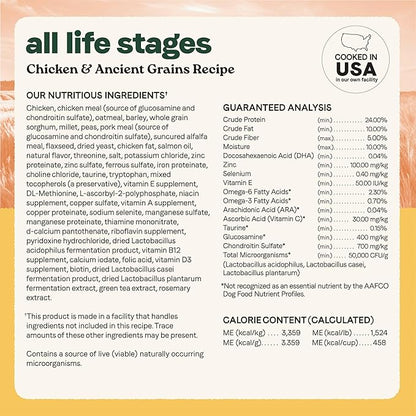 Canidae All Life Stages Real Chicken & Ancient Grains Recipe – High Protein Premium Dry Dog Food for All Ages, Breeds, and Sizes– 40 lbs.