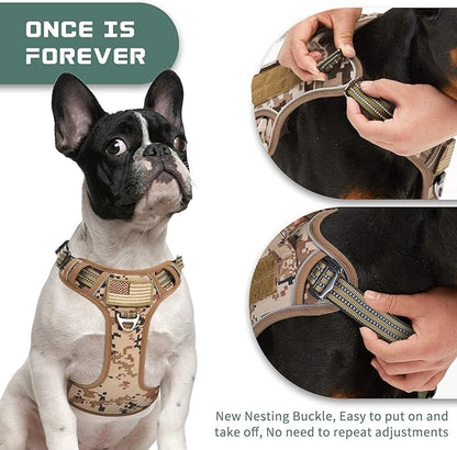 BUMBIN Tactical Dog Harness for Small Dogs No Pull