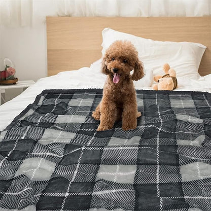 PetAmi Dog Blanket for Medium Large Dogs 40x60 Plaid