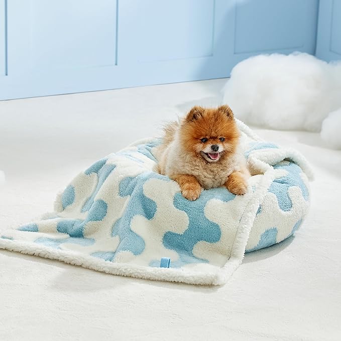 Lesure Waterproof Puppy Blanket for Small Dogs 3D Textured