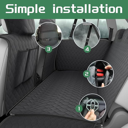 Bilisin Dog Car Seat Cover with Mesh Window 2013-2017 for