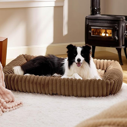 Bedsure Cute Dog Bed for Extra Large Dogs 43x30x8inches, Copper