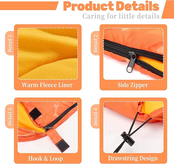 Lifeunion Dog Sleeping Bag with Storage Bag Waterproof