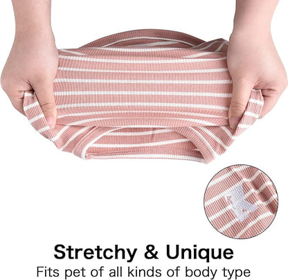 Koneseve Dog Shirt Vest Lightweight Stretchy Dog T-Shirts 2 Pack