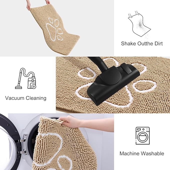 smiry Dog Door Mat for Muddy Paws (59x35 Inches,