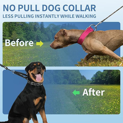 Mayerzon Martingale No Pull Collar for Large Medium Small Dogs Pitbull German Shepherd Doberman That Pull