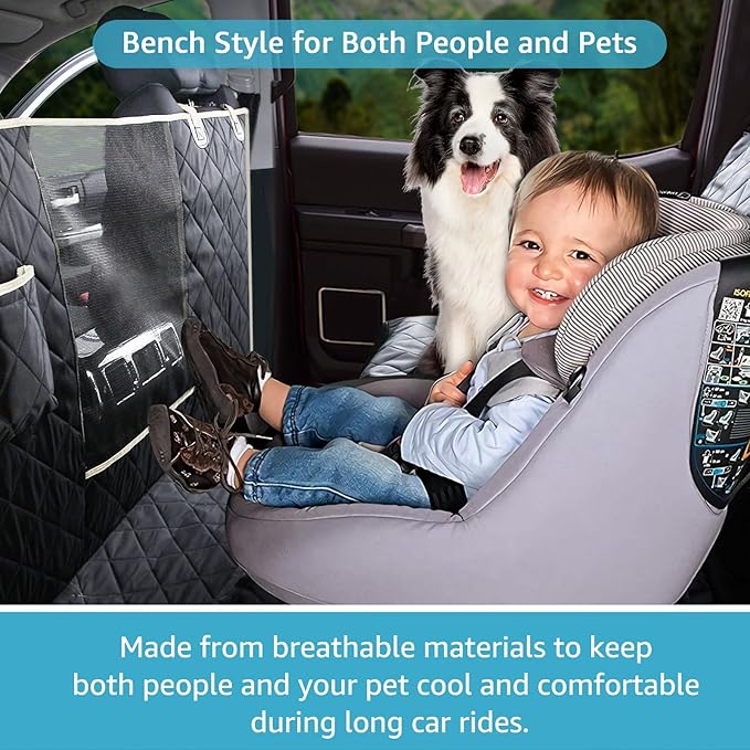 Lassie 4 in 1 Full Coverage Dog Car Floor Hammock 100% Waterproof