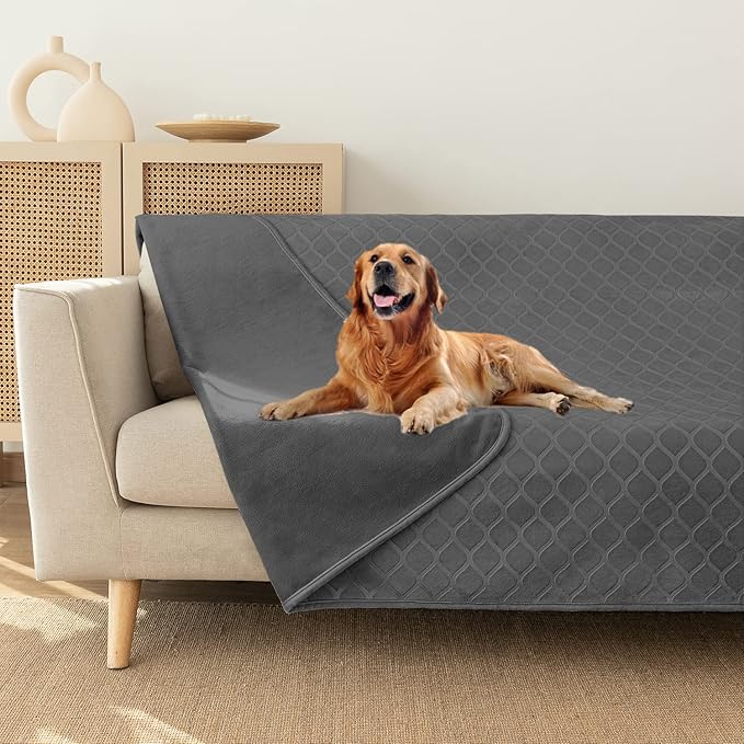 fuguitex Waterproof Dog Blanket Bed Cover Dog Crystal Velvet Moroccan Fuzzy Cozy Plush Pet Blanket Throw Blanket for Couch Sofa(82 * 82 inch