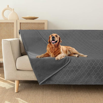 fuguitex Waterproof Dog Blanket Bed Cover Dog Crystal Velvet Moroccan Fuzzy Cozy Plush Pet Blanket Throw Blanket for Couch Sofa(52 * 82 inch