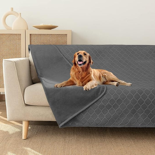 fuguitex Waterproof Dog Blanket Bed Cover Dog Crystal Velvet Moroccan Fuzzy Cozy Plush Pet Blanket Throw Blanket for Couch Sofa(52 * 82 inch