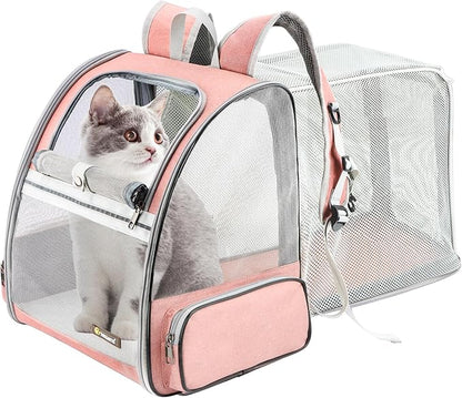 Texsens Innovative Traveler Bubble Backpack Pet Carriers with Upgraded Breathable & Expandable Tent for Cats and Dogs