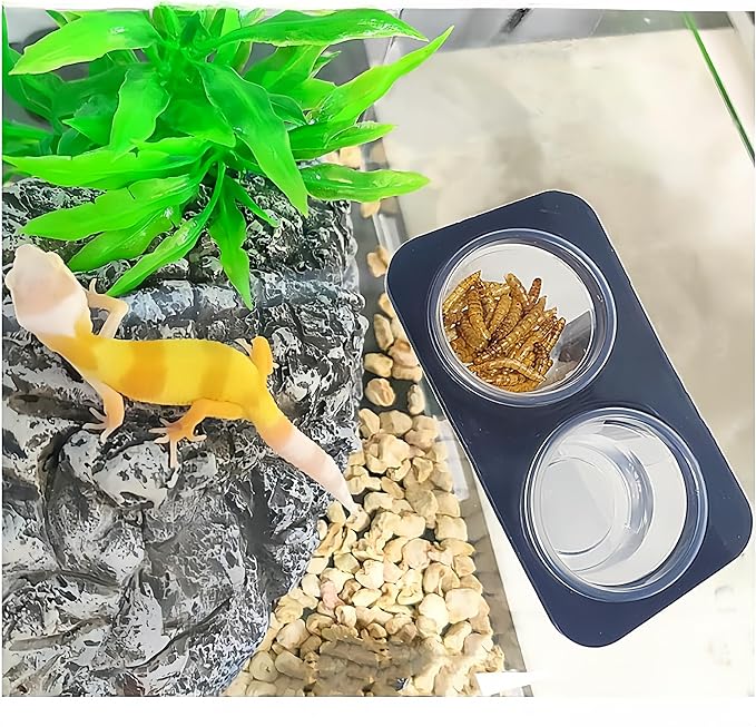 200 pcs 0.5oz Crested Gecko Food and Water Feeding Cups, Reptile Feeder Bowls, for Lizard and Other Small Pet Ledge Accessories Supplies