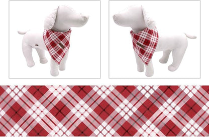 Lionet Paws Christmas Dog Bandana Washable Cotton Handkerchief