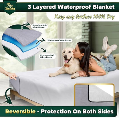 Paw Buddies Waterproof Blanket for Intimacy