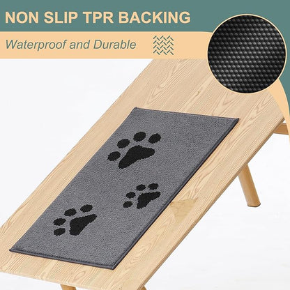 Mibao Door Mat Indoor 31.5" x 19.5", Grey